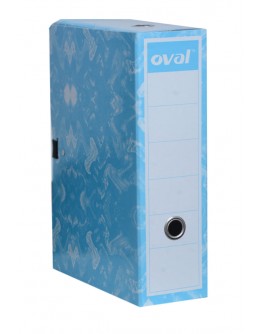 BOITE ARCHIVE PLASTIFIE DOS DE 10 -TURQUOISE  