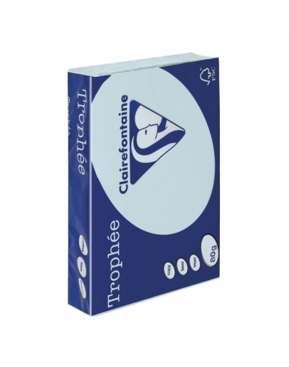 Rame Papier couleur Clairefontaine Trophée Bleu A4 80Gr