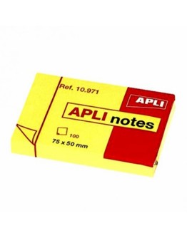 NOTES 75X75 COUL JAUNE 100F APLI