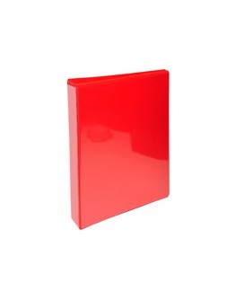 Classeur Exacompta Pvc rouge personnalisable à 4 anneaux dos 16