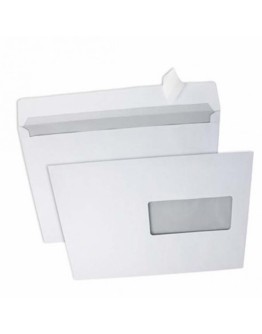 LOTS de 500 Enveloppes AVEC Fenêtre Strip 110 x 220 mm 80Gr