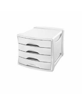 Bloc de 4 tiroirs  blanc Arda