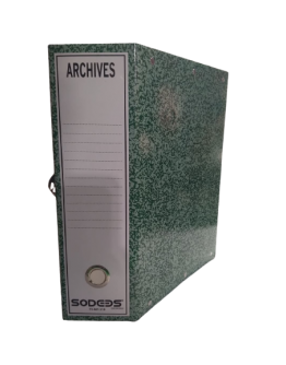 BOITE ARCHIVE PLASTIFIE DOS DE 10 VERT - SODEBS