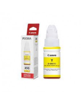 BOUTEILLE D'ENCRE ORIGINALE CANON GI-490 YELLOW 7000 PAGES