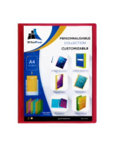 Porte documents A4 en PP 100 vues couleurs assorties EVIDENCE