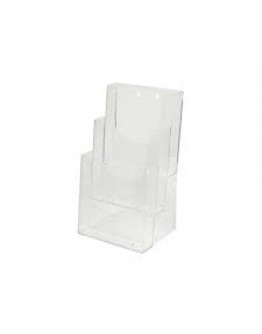 Porte dépliants 1/3 A4 cristal arda